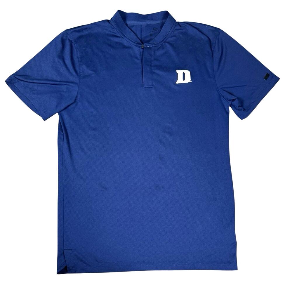 Nike Tiger Woods Golf Polo Mens S Blue Duke University TW Blade Collegiate